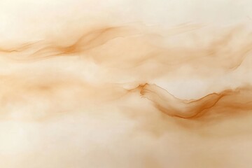 Gentle abstract artwork featuring layered soft brown and cream colors