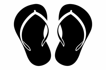 Flip Flops Silhouette Vector 