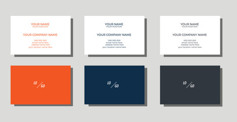 A clean and modern minimalist business card template designed for professionals and creatives. This design features a sleek layout with elegant typography, perfect for branding consultants, freelancer