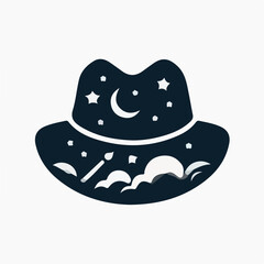 cowboy hat on a white background