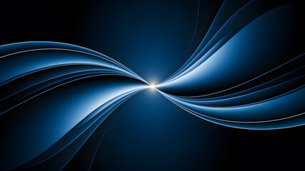 Naklejka premium Abstract Blue Swirling Energy: A Digital Art
