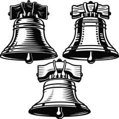 set-of-liberty-bell-silhouette-vector-image (26).eps