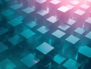 Obraz premium Abstract geometric cubes block shape graphic pattern background