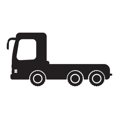 Modern truck icon simple design with white background