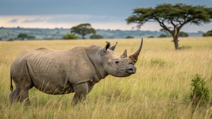 Obraz premium rhino in the wild