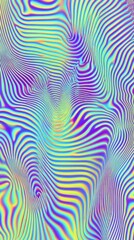Vibrant Hyperrealistic Digital Illustration: Abstract Colorful Patterns with Fluid Waves and Dynamic Geometry