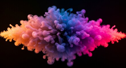 Fototapeta premium colorful smoke burst abstract background design