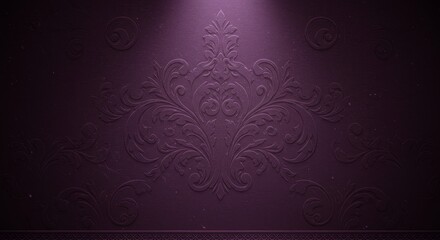 Elegant damask purple background