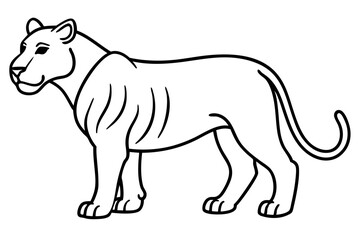 Liger Outline Vector