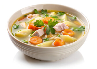 bowl of chicken soup