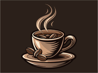 Obraz premium espresso coffee with cup