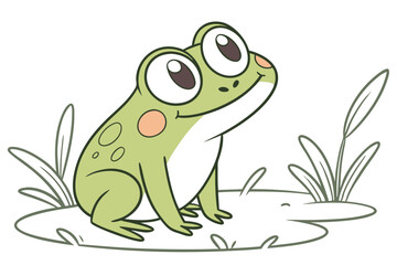 frog on a leaf