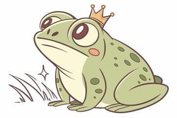 green frog cartoon