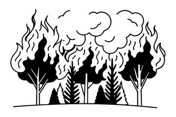 silhouette of a tree