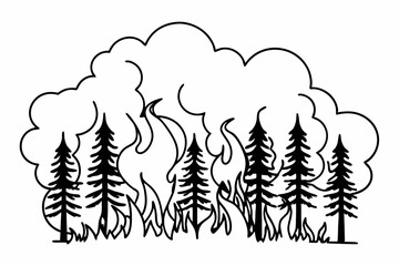black and white cartoon illustration