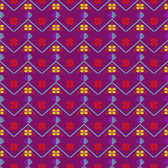 Beautiful vintage seamless pattern design by geometric 