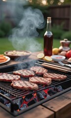 meat on the grill
