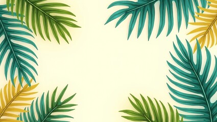 Tropical Leaf Design Background