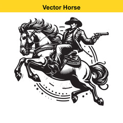 Vector Horseman