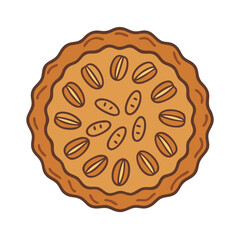 Delicious almond pie recipe homemade dessert pastry baking illustration tasty treat sweet food almond pie
