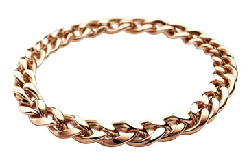Obraz premium Elegant rose gold braided chain bracelet a luxurious accessory Perfect gift stunning detail