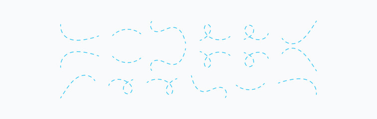 dotted line trip dashed trace destination track. dashed trace path. transparent  vector illustration.