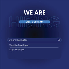 we are hiring social media post design 