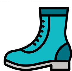 winter boots vector illustration