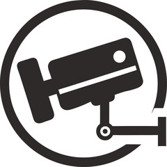 vector illustration of a cctv