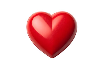 Isolated Heart Graphic. Ideal for Love, Health, and Passion Concepts.