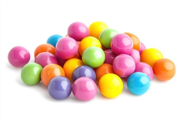 Pile of colorful round candies