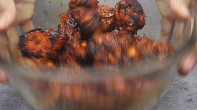 Tandoori Chicken Tikka - Chicken Tikka &ndash; Chicken Tikka Masala &ndash; Spicy Chicken &ndash; A smoky, spiced, and grilled chicken dish, famous in Indian and British cuisine. indian, afghan, mughlai, british food.