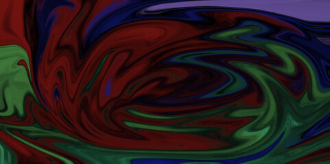 Abstract background of colorful liquid liner. Abstract texture of liquid acrylic. Macro mineral stone malachite on a white background