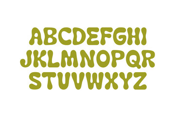 OliveSwell Bold Wavy Display Font Black BG