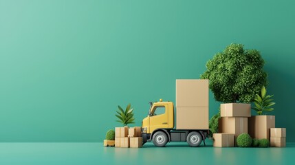 A circular economy logistics hub with reusable packaging and zero waste, advancing sustainable supply chain models