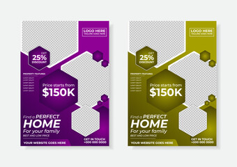 Real estate flyer design template, Real Estate Home Sale Flyer, creative home for sale flyer, color a4 print ready flyer