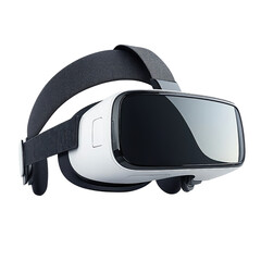 Fototapeta premium A sleek virtual reality headset promising immersive adventures into captivating digital worlds with a comfortable padded headband and smooth glossy lenses.
