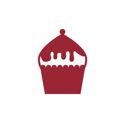 Premium vector cupcake logo. design 