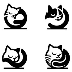 Magical cat lost in dreams, floating gently across celestial paths