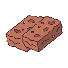 Delicious chocolate brownies with nuts dessert food sweet treat baked goods confectionery recipe snack