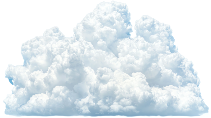 Fluffy white cloud isolated on black background, ideal for natural designs or weather-related themes.