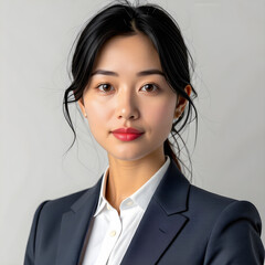 Korean female ID photo