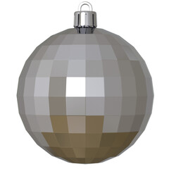 Chrome silver party ornament