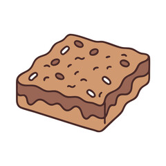 Delicious chocolate brownie dessert recipe with sprinkles and fudge for baking lovers