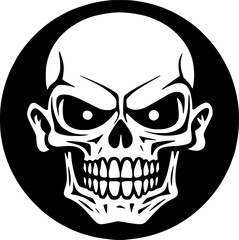 Fototapeta premium Skull - High Quality Vector Logo - Vector illustration ideal for T-shirt graphic