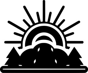 Summer | Minimalist and Simple Silhouette - Vector illustration