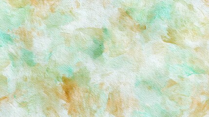 Hand-painted watercolor texture in soft pastel tones featuring organic brush strokes with subtle granulation. High-resolution paper texture overlay creates artistic background