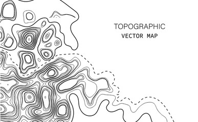 Topographic map background