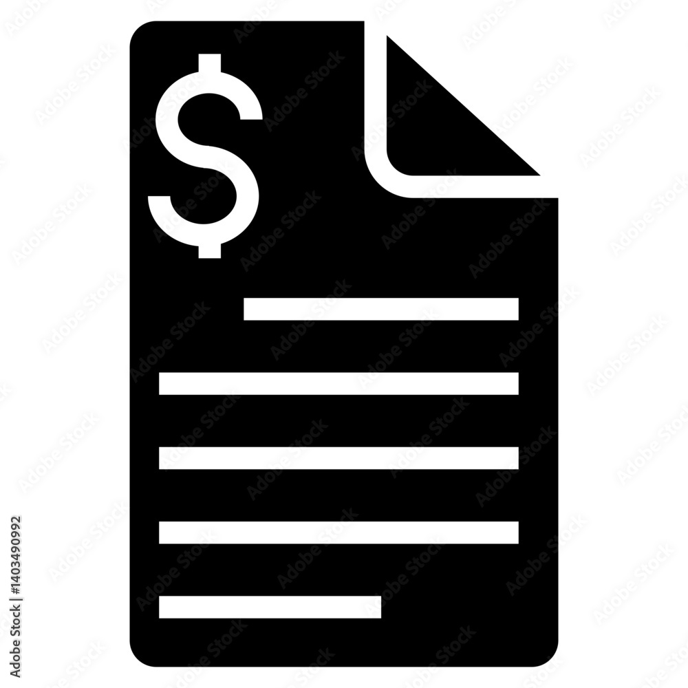 Poster statement vector icon