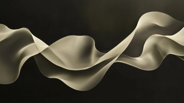 A flowing, abstract design in a monochromatic palette.